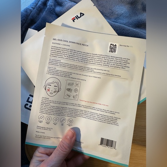 FILA Gel-ous Cool Down Face Patch - 6 patches x 3 each - Picture 13 of 14